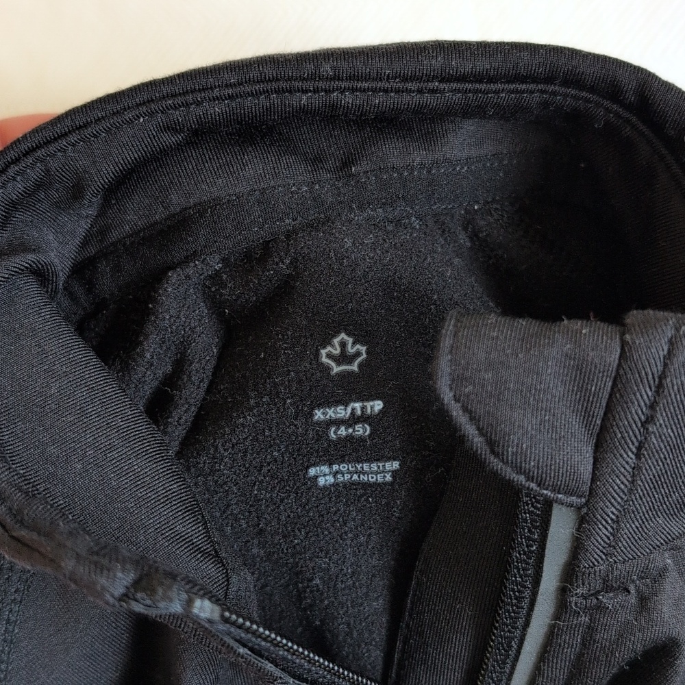 canadiana performance activewear full zip-up cozy-lined jacket girls size XXS - Picture 3 of 8